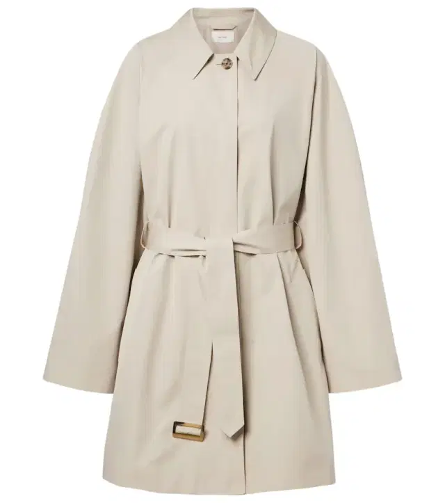 Amaya belted cotton car coat