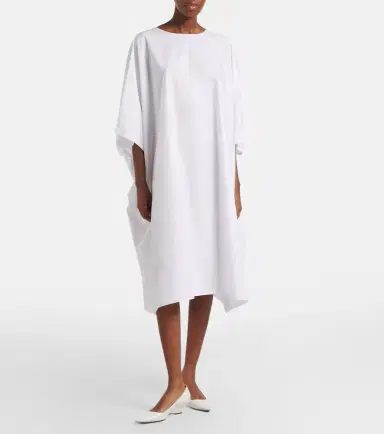 The Row Julen cotton poplin midi dress | Thumbnail 4
