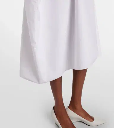 The Row Julen cotton poplin midi dress | Thumbnail 5