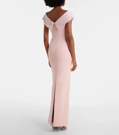 Solace London Adele satin-trimmed gown | Thumbnail 4