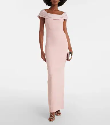 Solace London Adele satin-trimmed gown | Thumbnail 5
