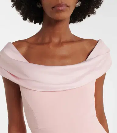 Solace London Adele satin-trimmed gown | Thumbnail 6