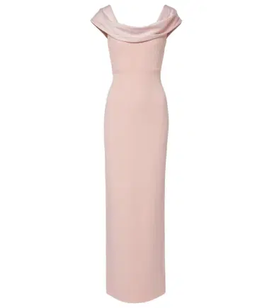 Solace London Adele satin-trimmed gown | Thumbnail 1