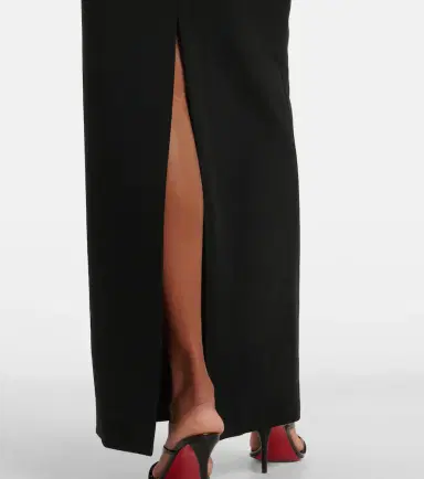 Solace London Gracie one-shoulder satin-trimmed gown | Thumbnail 3
