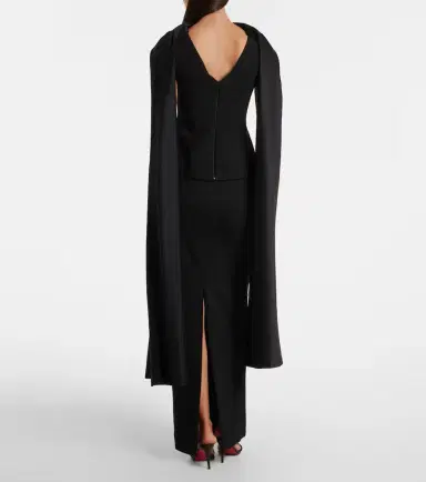 Solace London Annie scarf-detail gown | Thumbnail 3
