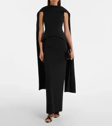 Solace London Annie scarf-detail gown | Thumbnail 4