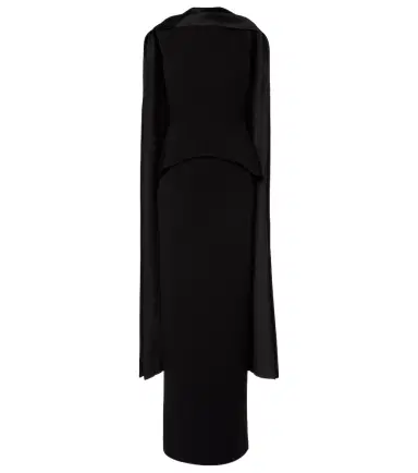 Solace London Annie scarf-detail gown | Thumbnail 1