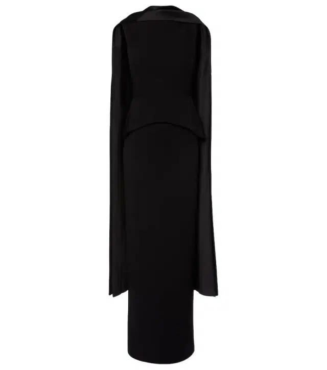 Annie scarf-detail gown