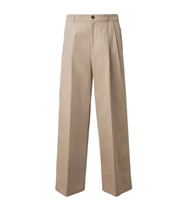 Jil Sander Pleated cotton wide-leg pants