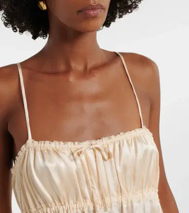 Ulla Johnson Marielle ruched silk midi dress | Thumbnail 2 Ulla Johnson Marielle ruched silk midi dress | Thumbnail 2