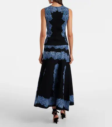 Ulla Johnson Alessia knitted jacquard midi skirt | Thumbnail 6