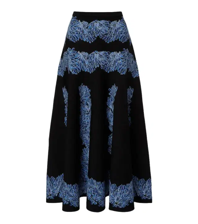 Ulla Johnson Alessia knitted jacquard midi skirt