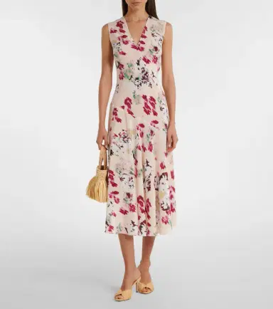 Ulla Johnson Elowen floral silk midi dress | Thumbnail 4