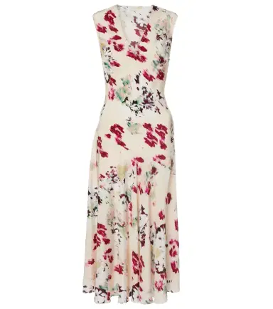 Ulla Johnson Elowen floral silk midi dress | Thumbnail 1