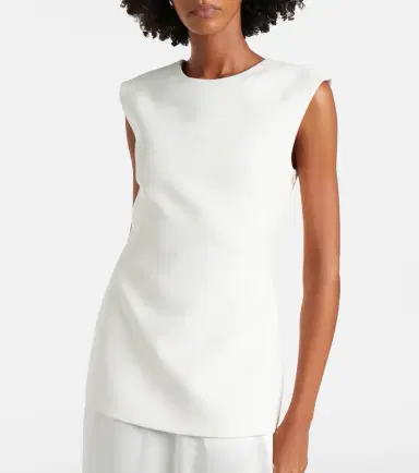 RÓHE Róhe Silk-trimmed wool-blend gown | Thumbnail 2 RÓHE Róhe Silk-trimmed wool-blend gown | Thumbnail 2