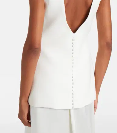 RÓHE Róhe Silk-trimmed wool-blend gown | Thumbnail 4 RÓHE Róhe Silk-trimmed wool-blend gown | Thumbnail 4