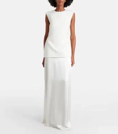 RÓHE Róhe Silk-trimmed wool-blend gown | Thumbnail 5 RÓHE Róhe Silk-trimmed wool-blend gown | Thumbnail 5
