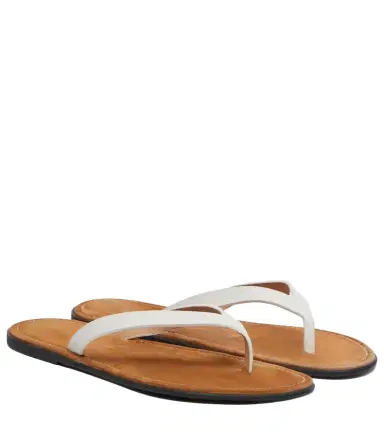 The Row Beach leather thong sandals | Thumbnail 1