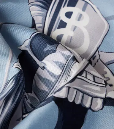 Burberry EKD silk twill scarf | Thumbnail 2