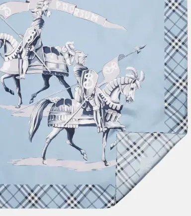 Burberry EKD silk twill scarf | Thumbnail 3