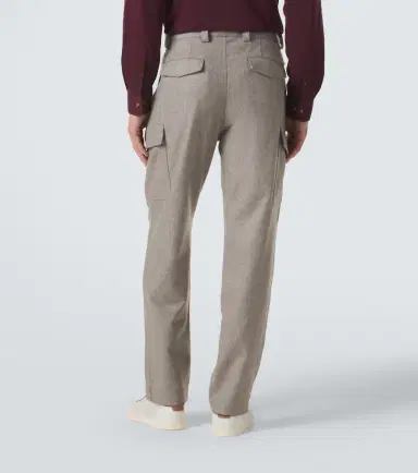 Brunello Cucinelli Wool tapered pants | Thumbnail 3 Brunello Cucinelli Wool tapered pants | Thumbnail 3