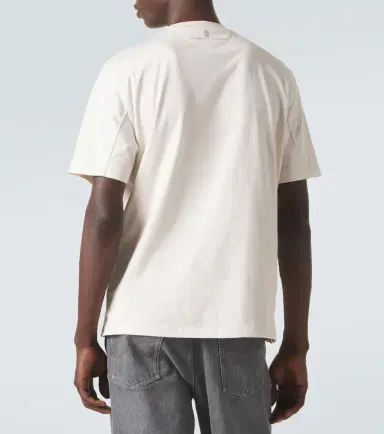 Brunello Cucinelli Printed cotton jersey T-shirt | Thumbnail 2