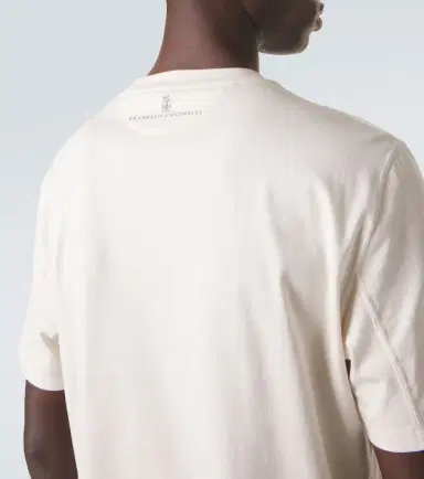 Brunello Cucinelli Printed cotton jersey T-shirt | Thumbnail 5