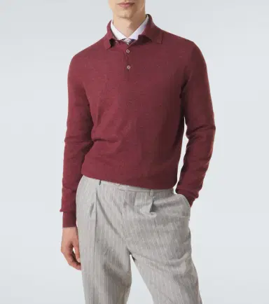 Brunello Cucinelli Cashmere polo sweater | Thumbnail 3 Brunello Cucinelli Cashmere polo sweater | Thumbnail 3