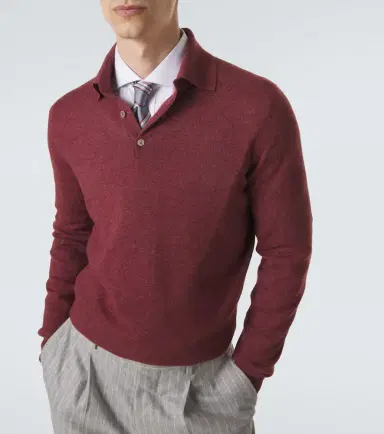 Brunello Cucinelli Cashmere polo sweater | Thumbnail 4 Brunello Cucinelli Cashmere polo sweater | Thumbnail 4
