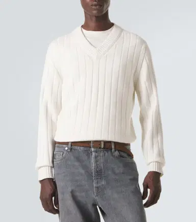 Brunello Cucinelli Ribbed-knit cashmere sweater | Thumbnail 2