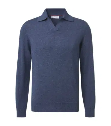 Brunello Cucinelli Cashmere polo sweater | Thumbnail 1 Brunello Cucinelli Cashmere polo sweater | Thumbnail 1
