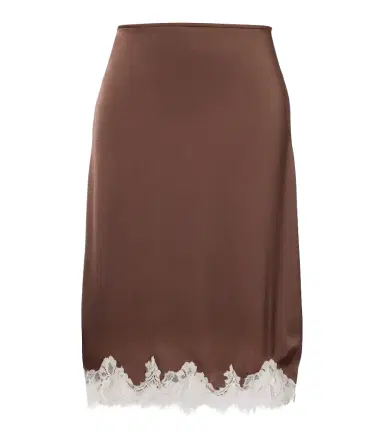Faithfull Marisol lace-trimmed midi skirt | Thumbnail 1