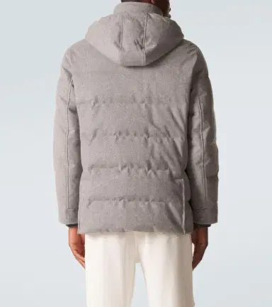 Brunello Cucinelli Wool flannel down jacket | Thumbnail 2 Brunello Cucinelli Wool flannel down jacket | Thumbnail 2