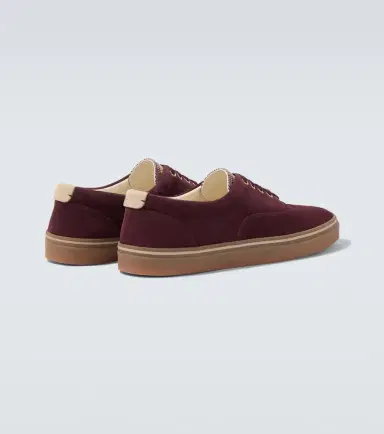 Brunello Cucinelli Leather-trimmed suede sneakers | Thumbnail 5