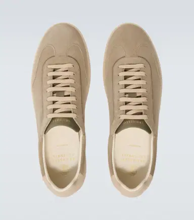 Brunello Cucinelli Leather-trimmed suede sneakers | Thumbnail 3