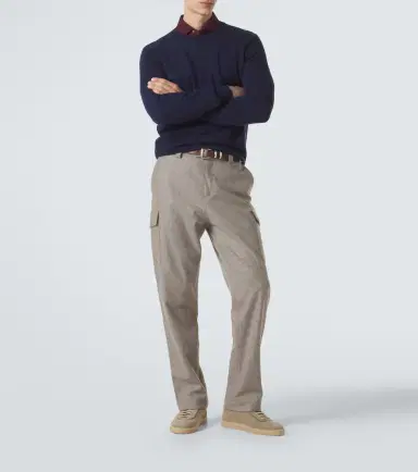 Brunello Cucinelli Leather-trimmed suede sneakers | Thumbnail 7