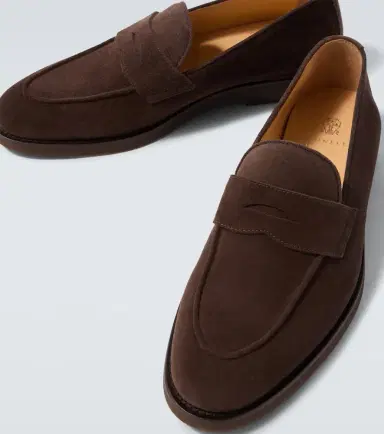 Brunello Cucinelli Suede penny loafers | Thumbnail 2