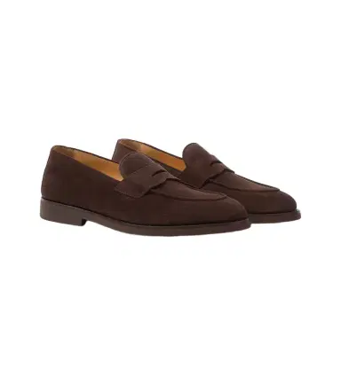 Brunello Cucinelli Suede penny loafers | Thumbnail 1
