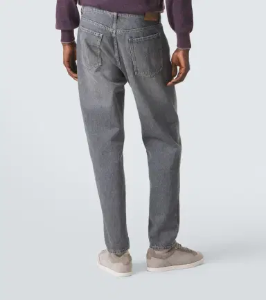 Brunello Cucinelli Mid-rise straight jeans | Thumbnail 3 Brunello Cucinelli Mid-rise straight jeans | Thumbnail 3