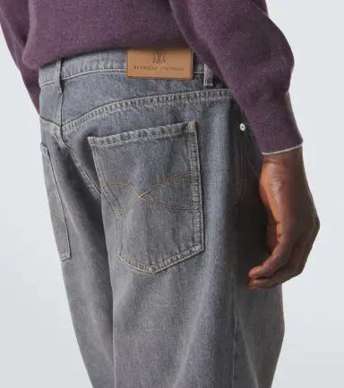 Brunello Cucinelli Mid-rise straight jeans | Thumbnail 4 Brunello Cucinelli Mid-rise straight jeans | Thumbnail 4