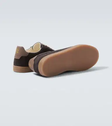 Brunello Cucinelli Leather-trimmed suede sneakers | Thumbnail 6 Brunello Cucinelli Leather-trimmed suede sneakers | Thumbnail 6