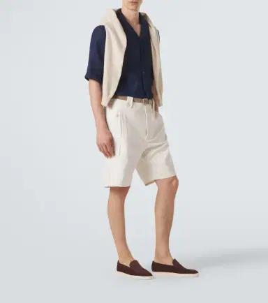 Brunello Cucinelli Chevron suede slip-on shoes | Thumbnail 7 Brunello Cucinelli Chevron suede slip-on shoes | Thumbnail 7