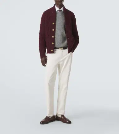 Brunello Cucinelli Cable-knit cashmere cardigan | Thumbnail 3