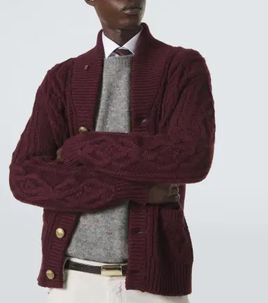 Brunello Cucinelli Cable-knit cashmere cardigan | Thumbnail 4