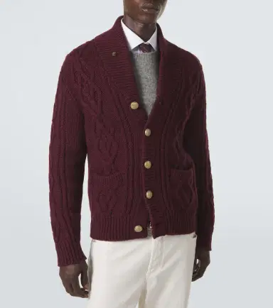 Brunello Cucinelli Cable-knit cashmere cardigan | Thumbnail 5