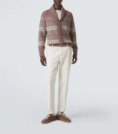 Brunello Cucinelli Alpaca, cashmere, and wool-blend cardigan | Thumbnail 5