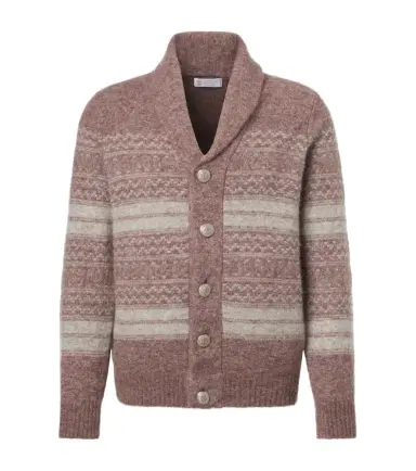 Brunello Cucinelli Alpaca, cashmere, and wool-blend cardigan | Thumbnail 1