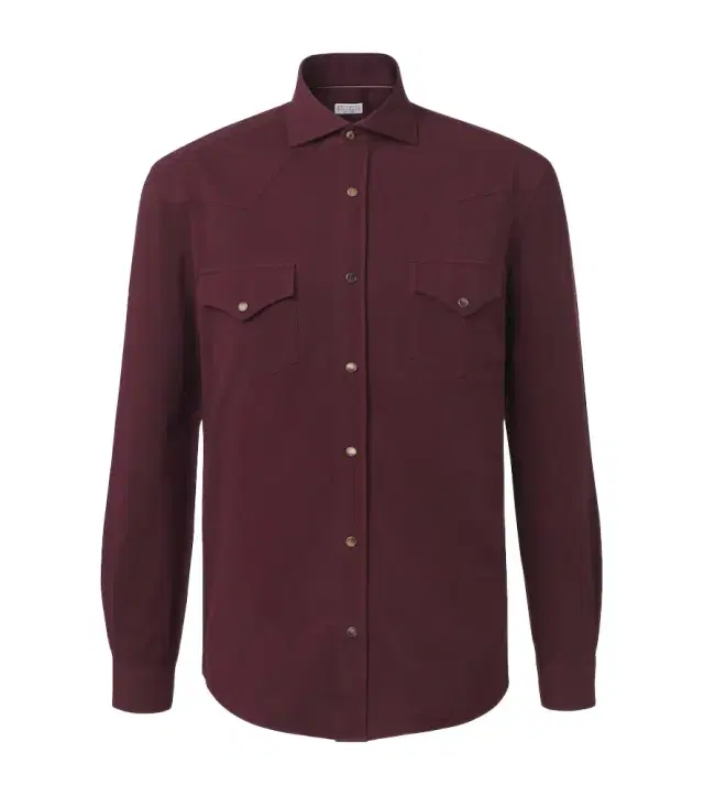 Brunello Cucinelli Cotton piqué shirt