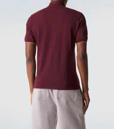 Brunello Cucinelli Logo cotton piqué polo shirt | Thumbnail 5