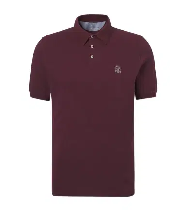 Brunello Cucinelli Logo cotton piqué polo shirt | Thumbnail 1